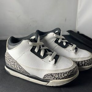 Nike Air Jordan 3 retro shoes Toddler size 8C infrared cement